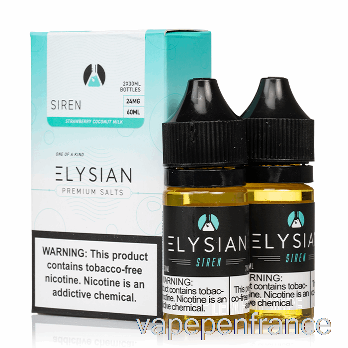 Sirène - E-liquide Aux Sels élyséens - Stylo Vape 60ml 48mg